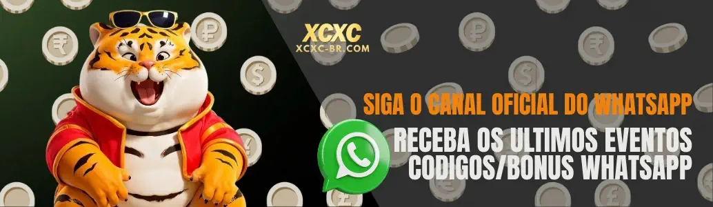 XCXC cassino canal oficial do WhatsApp bônus e eventos.