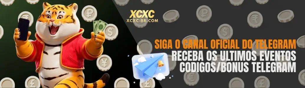 XCXC cassino bônus Telegram oficial e sorteios diários